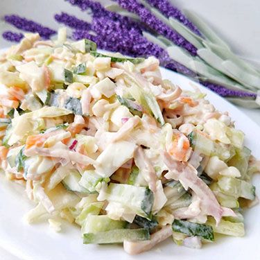 Salad with squid